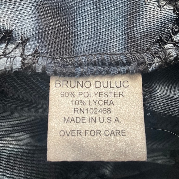 VTG Whimsigoth Stretch Blue Velvet Textured Jacket Art to Wear Bruno Duluc L - Picture 7 of 9